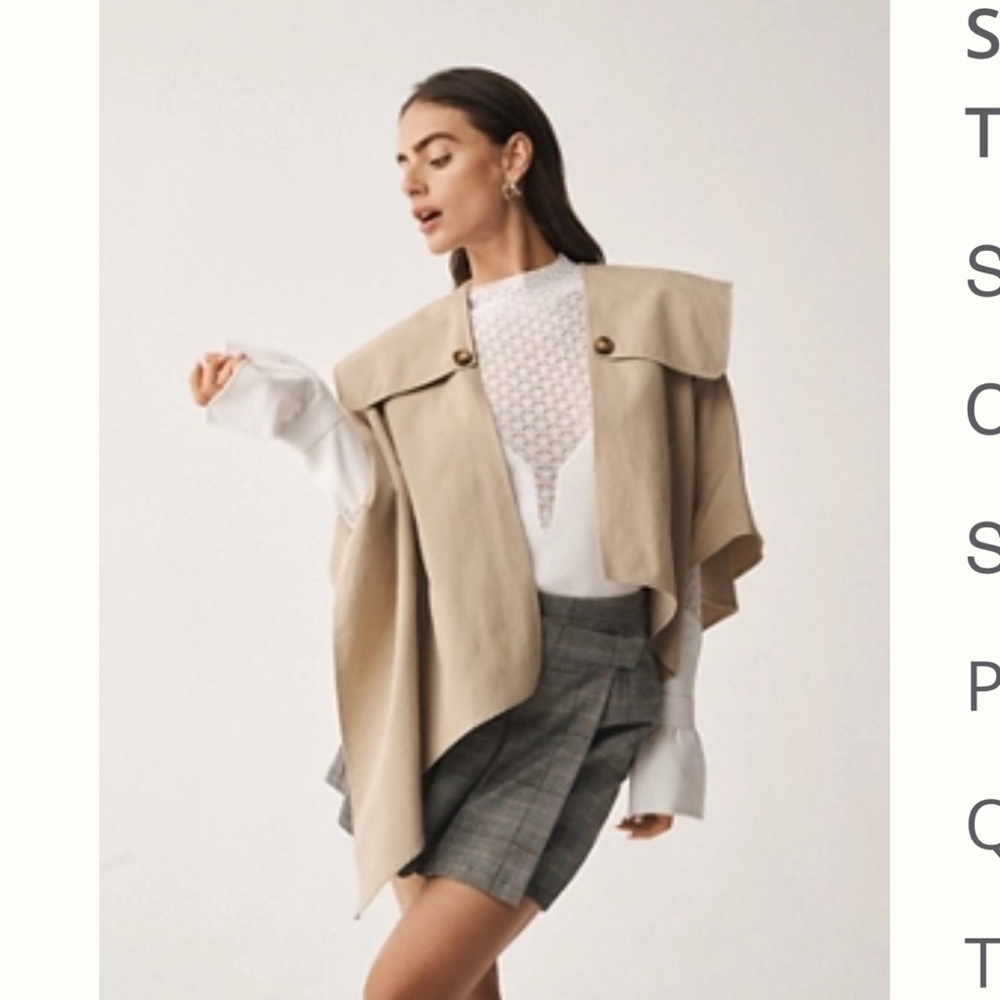 Sunday in Brooklyn Asymmetrical Cape